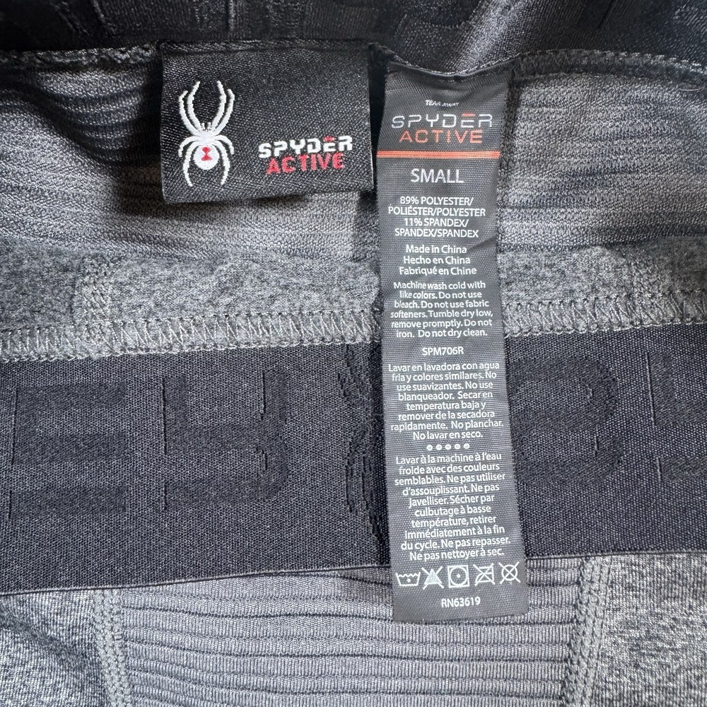 Spyder Men's ‎ Active Charcoal Gray Baselayer Tights Size Small - Picture 4 of 6